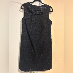 Black jeweled dress